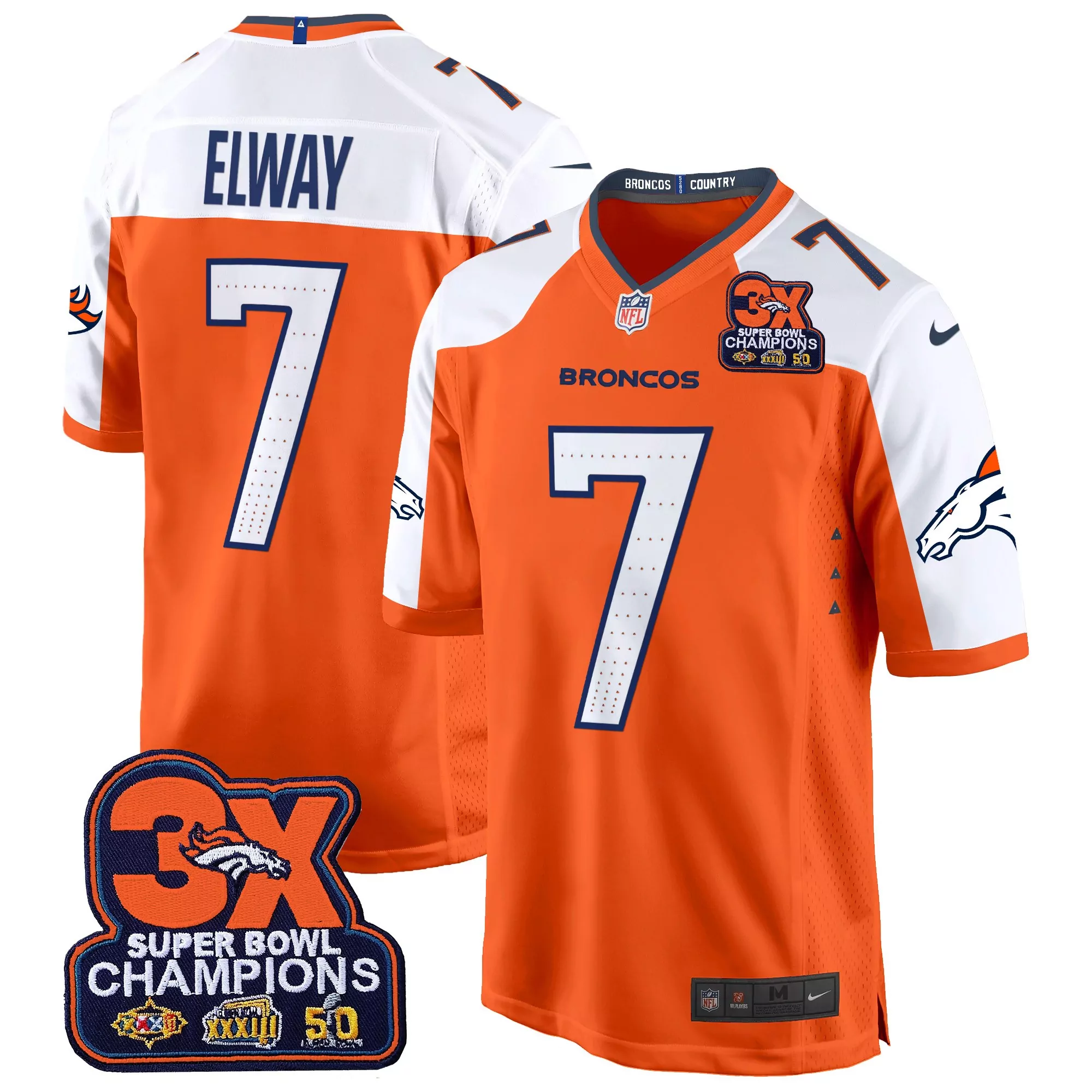 john elway navy special mens denver broncos 3time champions patch vapor limited jersey v2 all stitched
