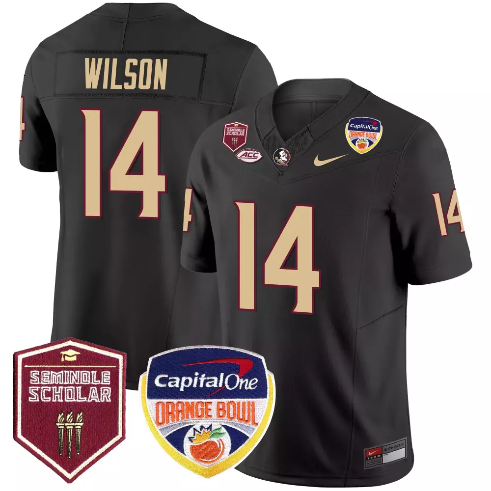 johnny wilson black limited mens florida state seminoles gold vapor jersey all stitched