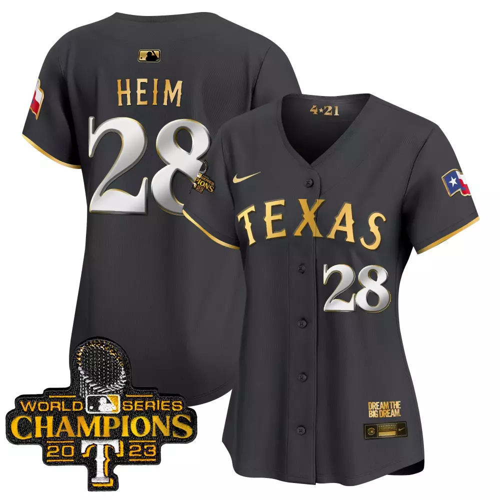 jonah heim black gold mens texas rangers world series champions vapor premier limited jersey v4 all stitched