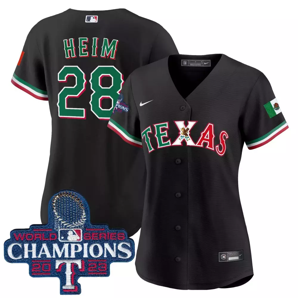 jonah heim black womens texas rangers 2023 world series champions city connect vapor premier limited jersey all stitched