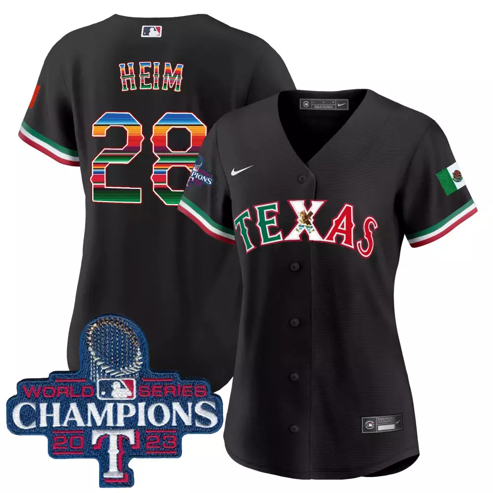 jonah heim black womens texas rangers 2023 world series champions city connect vapor premier limited jersey all stitched