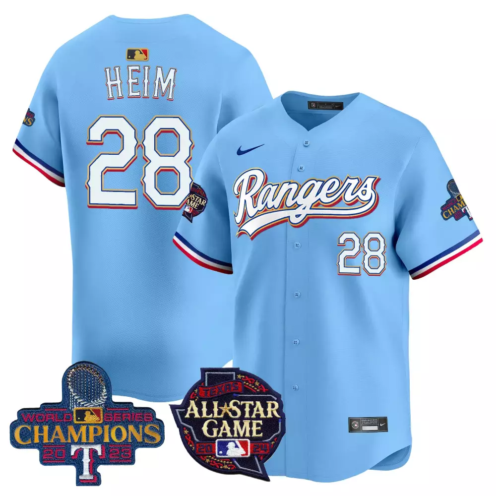 jonah heim blue mens texas rangers 2024 all star game patch vapor premier limited jersey all stitched