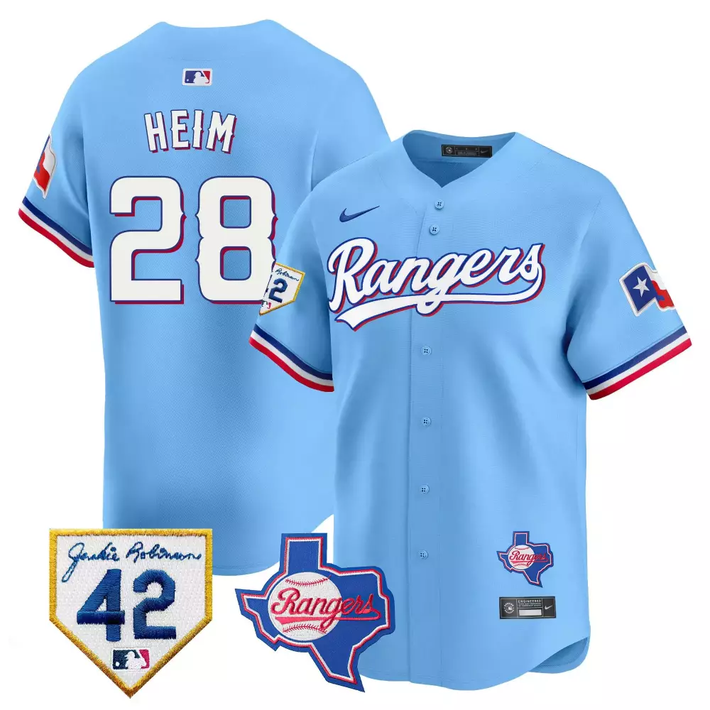 jonah heim blue mens texas rangers 2024 all star game patch vapor premier limited jersey all stitched
