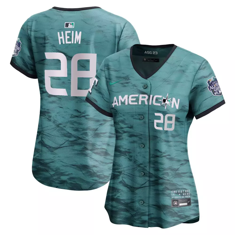 jonah heim cool base mens seattle mariners american league 2023 allstar game teal jersey all stitched