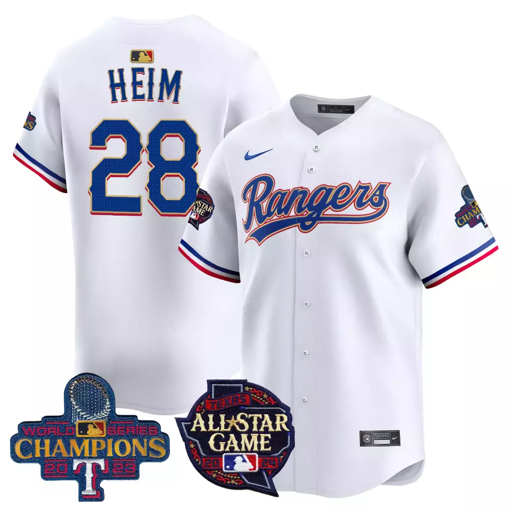 Jonah Heim Texas Rangers 2024 All-Star Game Patch Vapor Premier Jersey | Cream | Limited Edition Fan Gear | For Men, Women & Youth