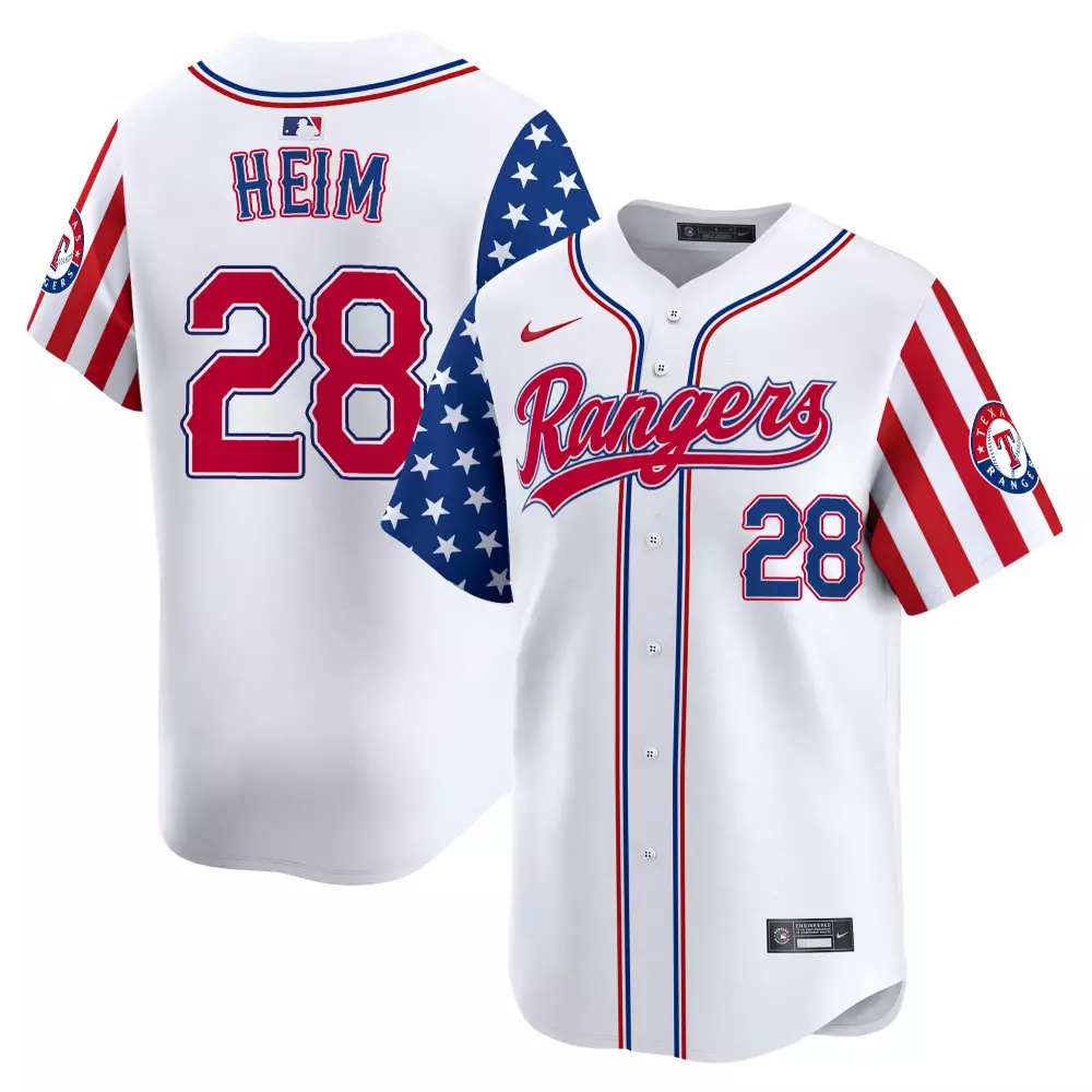 Jonah Heim Texas Rangers 2024 All-Star Game Patch Vapor Premier Jersey | Cream | Limited Edition Fan Gear | For Men, Women & Youth
