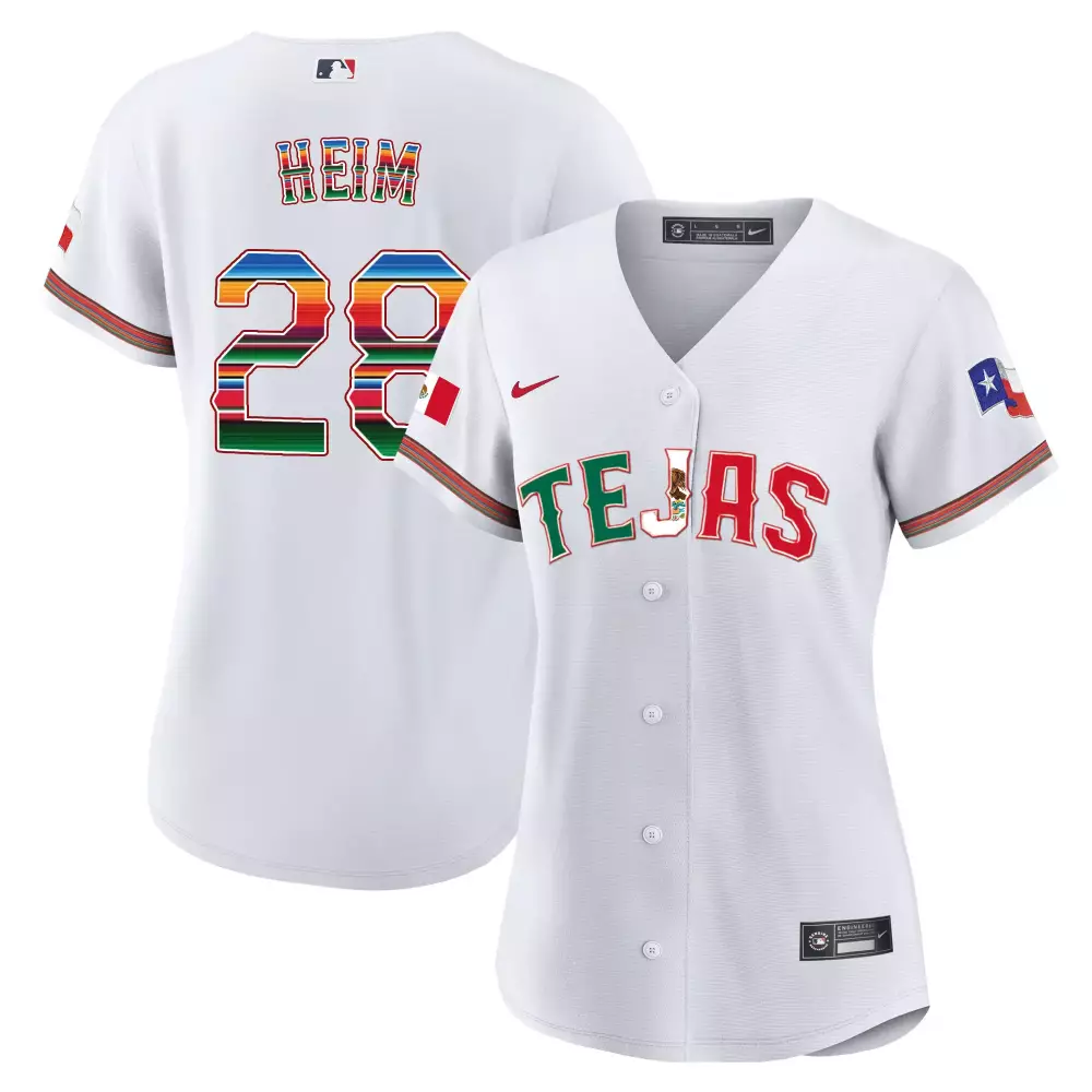 jonah heim white womens texas rangers mexico 2023 world series champions baseball jersey v2 all stitched