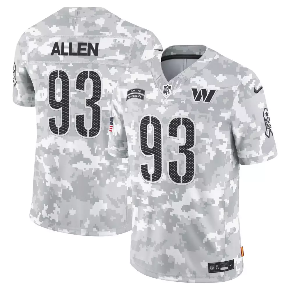 jonathan allen men washington commanders 2024 salute to service vapor limited jersey arctic camo all stitched