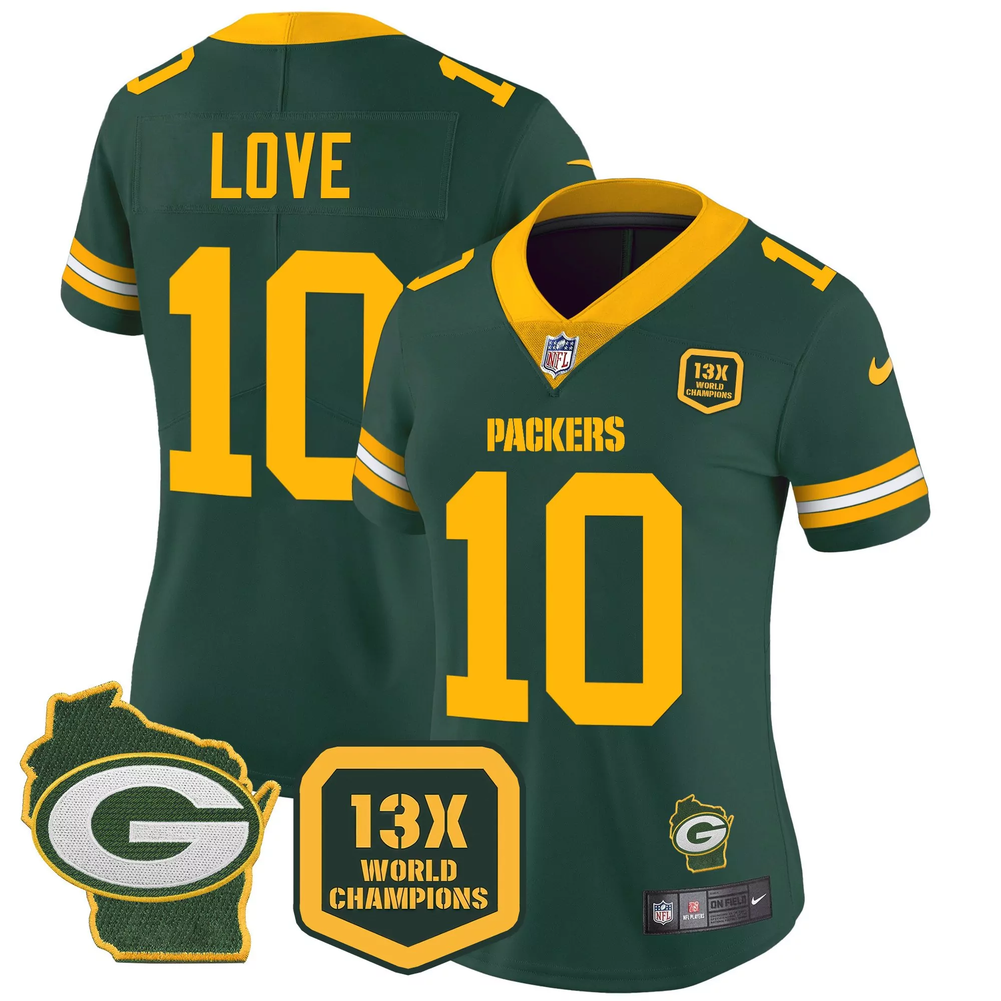 jordan love green mens green bay packers vapor elite jersey all stitched