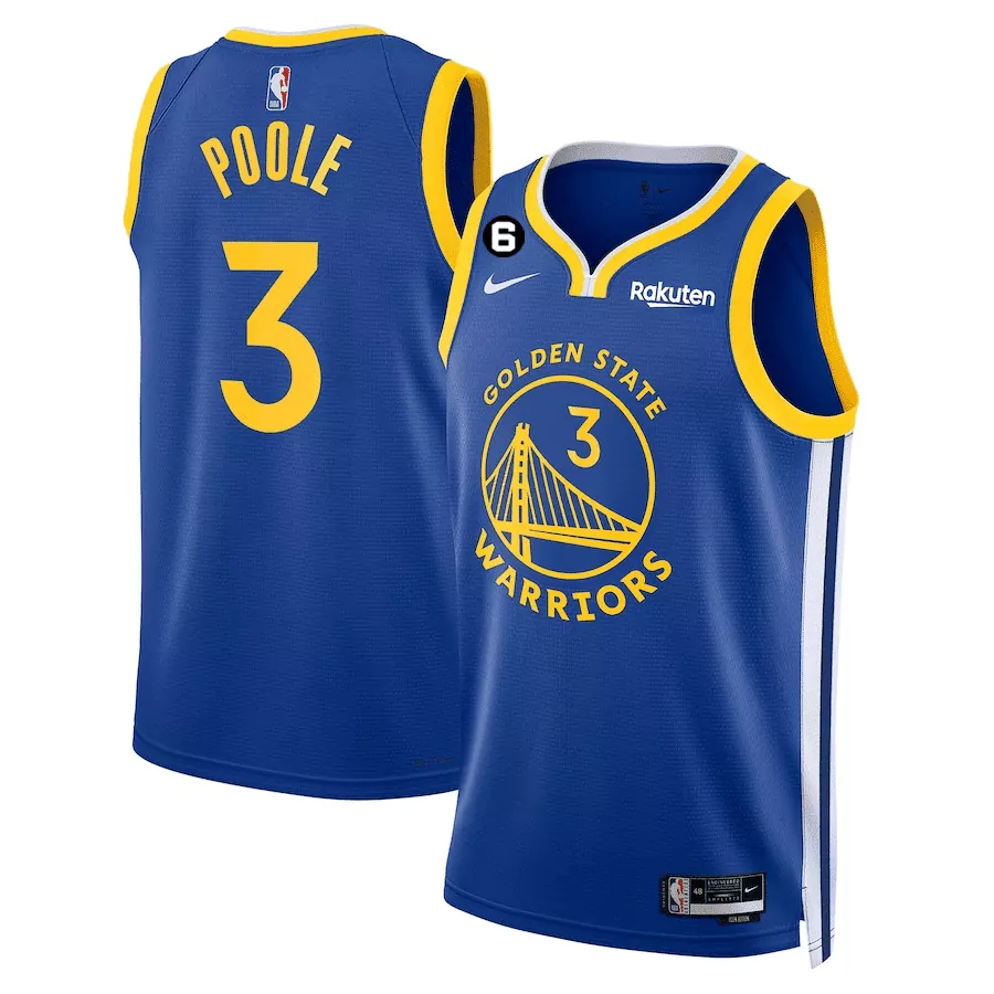 jordan poole icon mens golden state warriors 202223 jersey collection all stitched