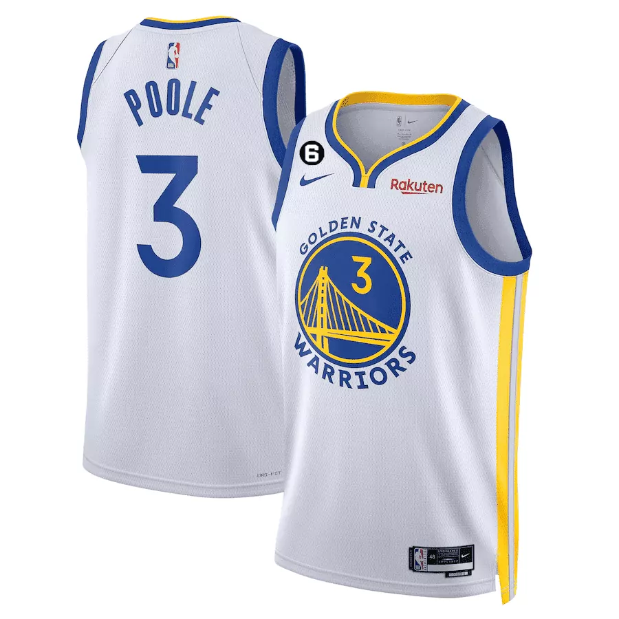 jordan poole icon mens golden state warriors 202223 jersey collection all stitched