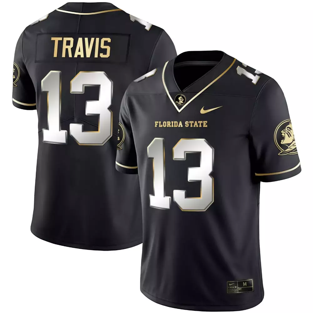 jordan travis black alternate womens florida state seminoles 2023 acc championship patch vapor jersey all stitched