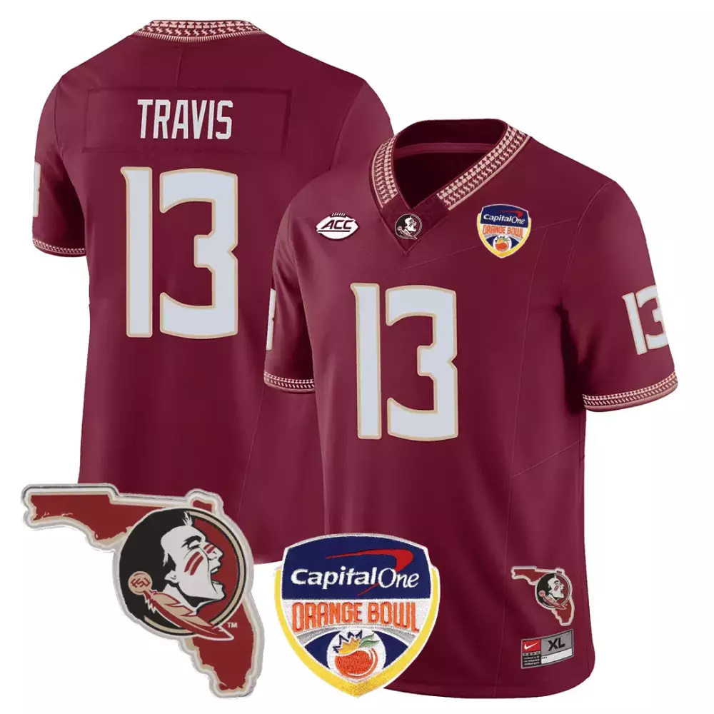 jordan travis men jordan travis florida state seminoles garnet jersey all stitched
