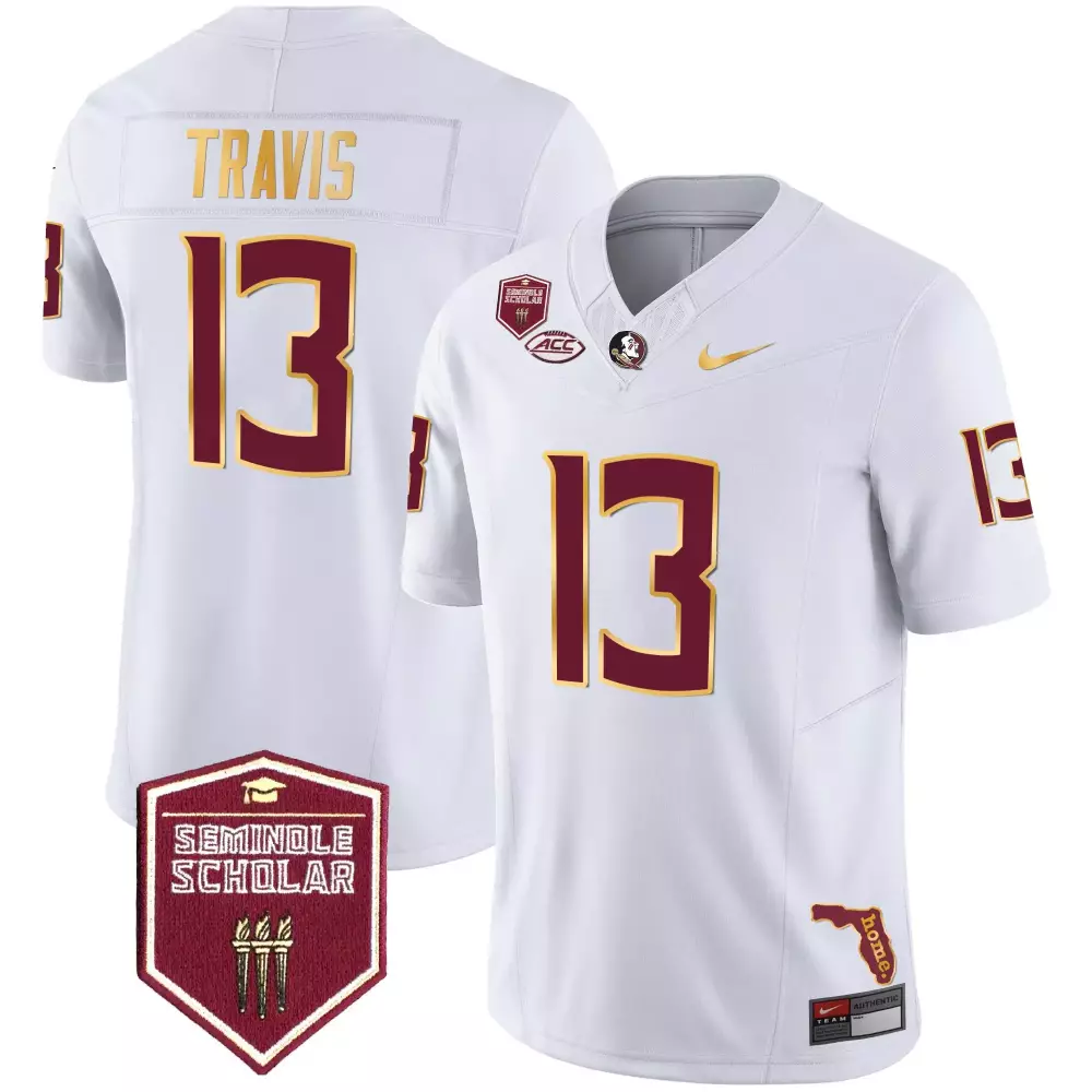 jordan travis white mens florida state seminoles cheez it bowl patch vapor limited jersey all stitched