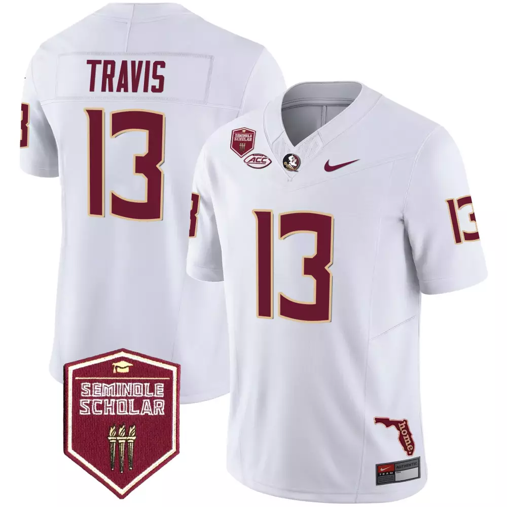 jordan travis white mens florida state seminoles cheez it bowl patch vapor limited jersey all stitched