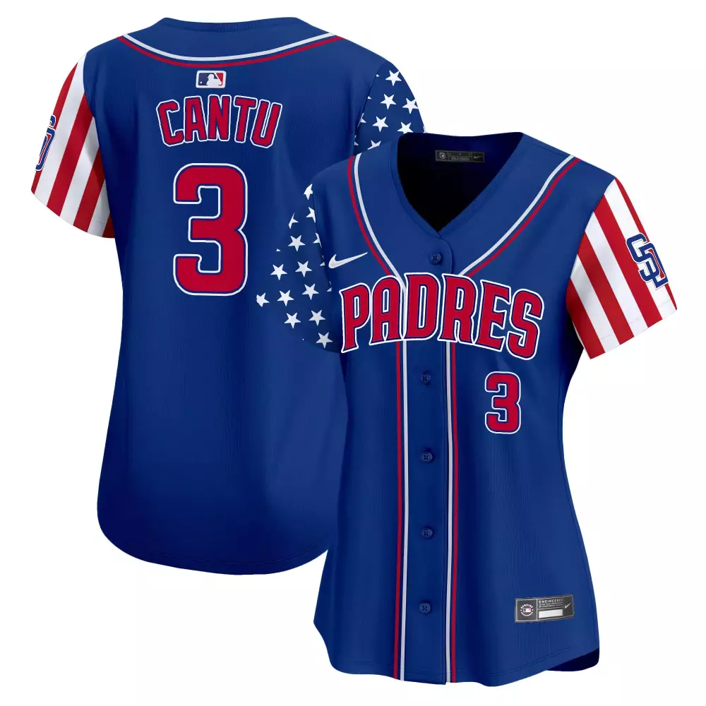 Womens Jorge Cantu San Diego Padres 2024 Independence Day Vapor Premier Limited Jersey | Stitched | Fan Gear for Men, Women & Youth