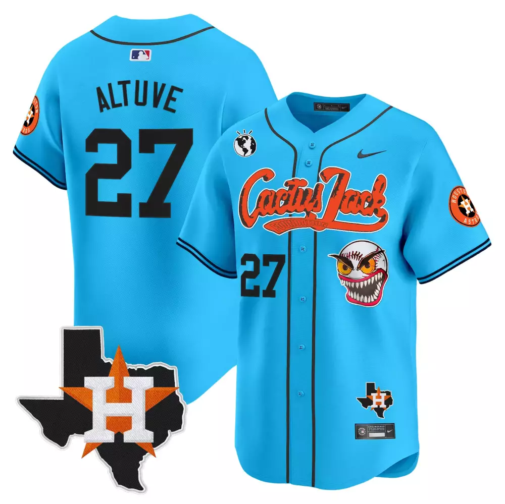 jose altuve light blue mens houston astros cactus jack patch vapor premier limited jersey v12 stitched