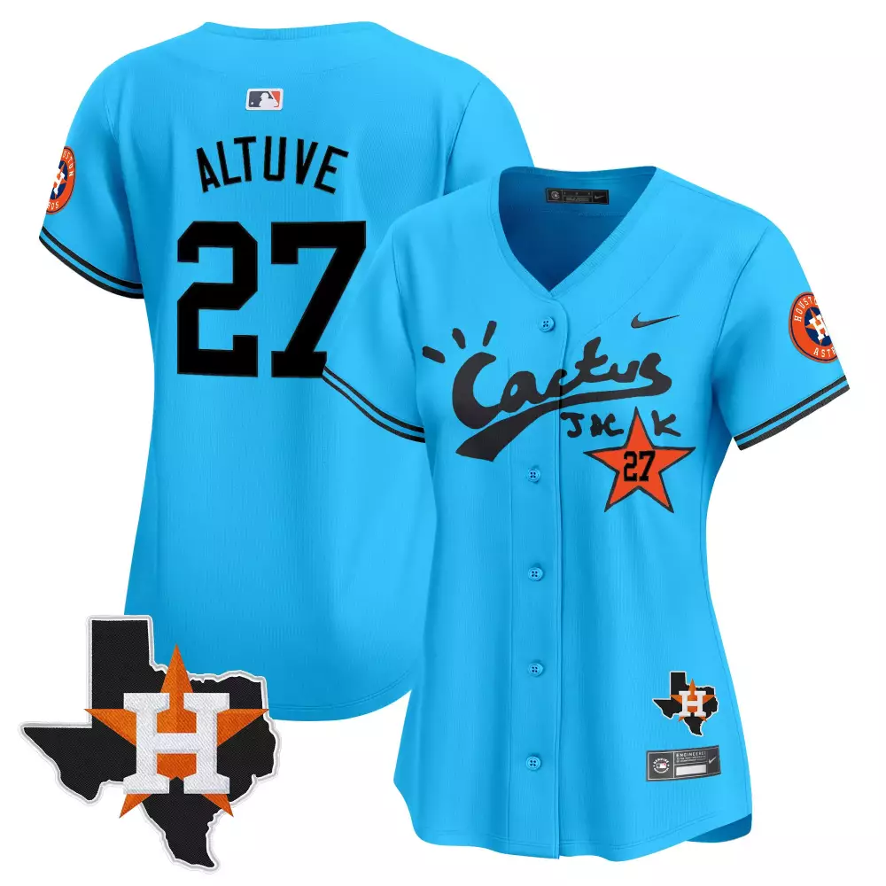 Jose Altuve Houston Astros Women's Alternate Replica Player Jersey | Nike Fan Gear | Stylish Gift for Fans | For Men, Women & Youth