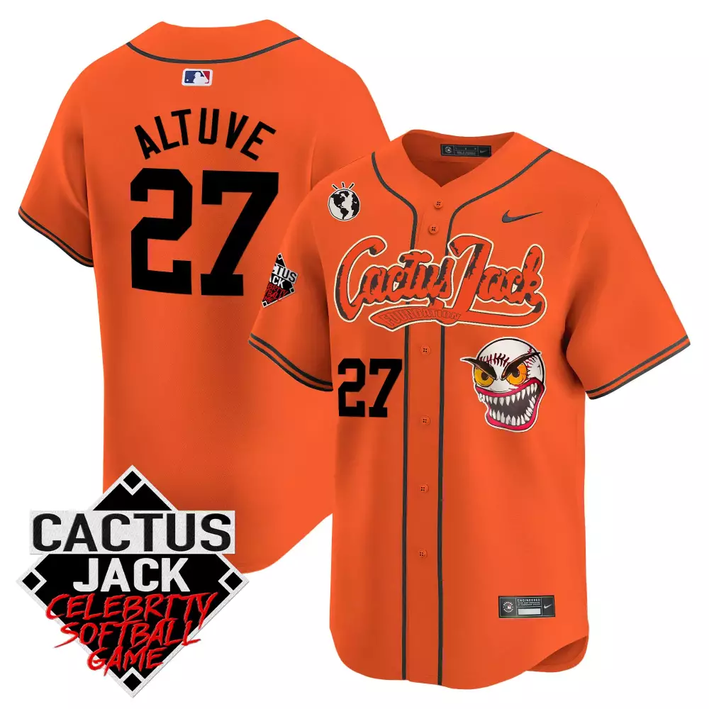 jose altuve orange mens houston astros aztec warrior skull vapor premier limited jersey v2 printed