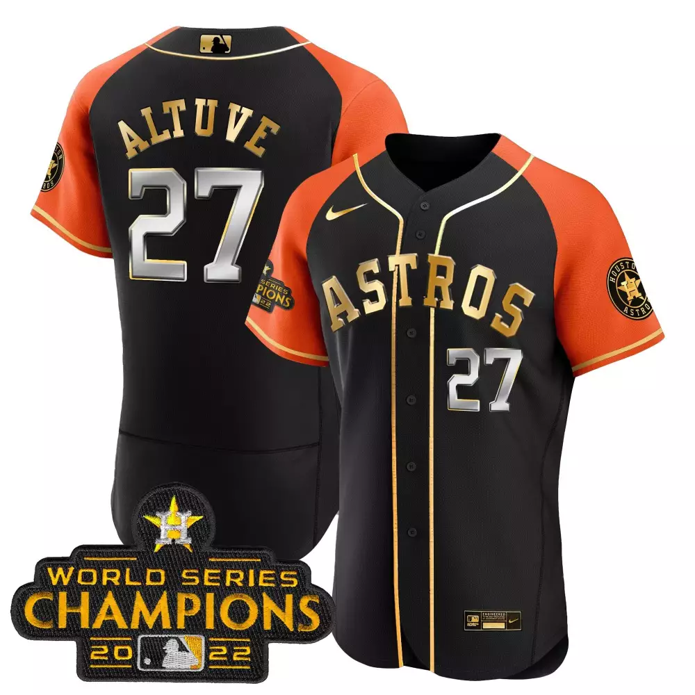 jose altuve orange navy mens split houston astros cowboys cool base jersey all stitched