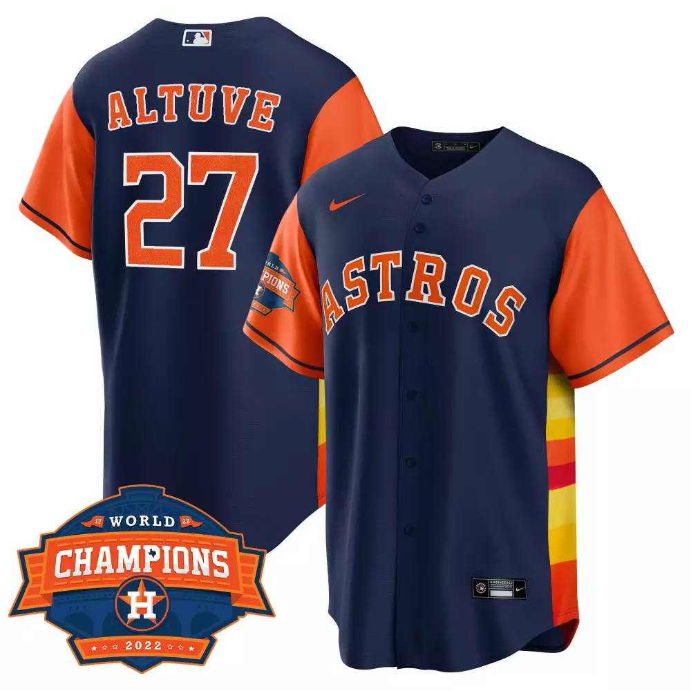 jose altuve orange navy mens split houston astros cowboys cool base jersey all stitched