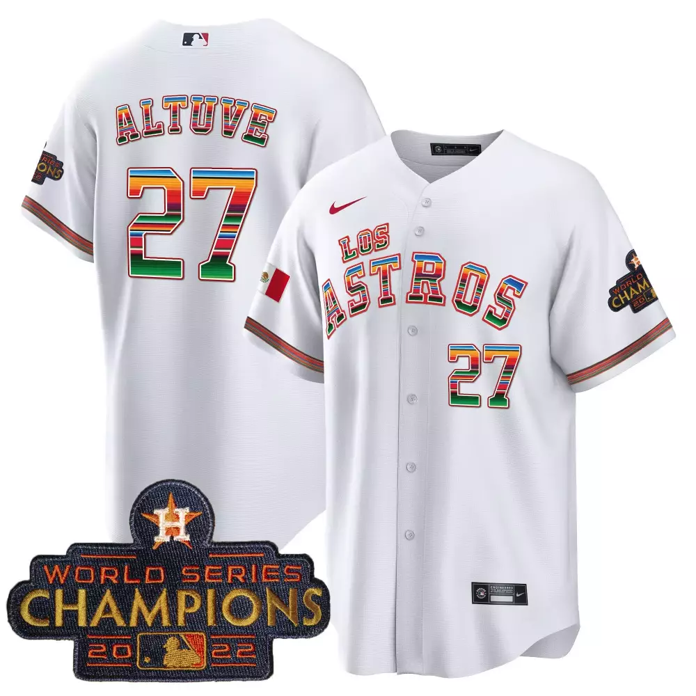 Jose Altuve Houston Astros Mexico Skull Jersey V2 | Printed Vapor Premier Limited Edition | Fan Gear for Men, Women & Youth