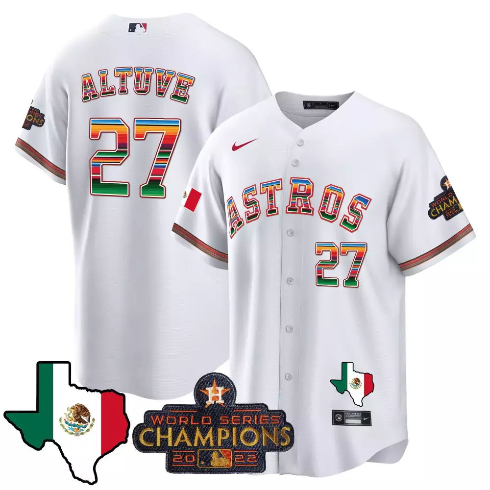 Jose Altuve Houston Astros Mexico Skull Jersey V2 | Printed Vapor Premier Limited Edition | Fan Gear for Men, Women & Youth