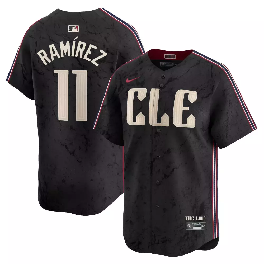 jose ramirez black mens cleveland guardians 2024 city connect vapor premier limited jersey all stitched