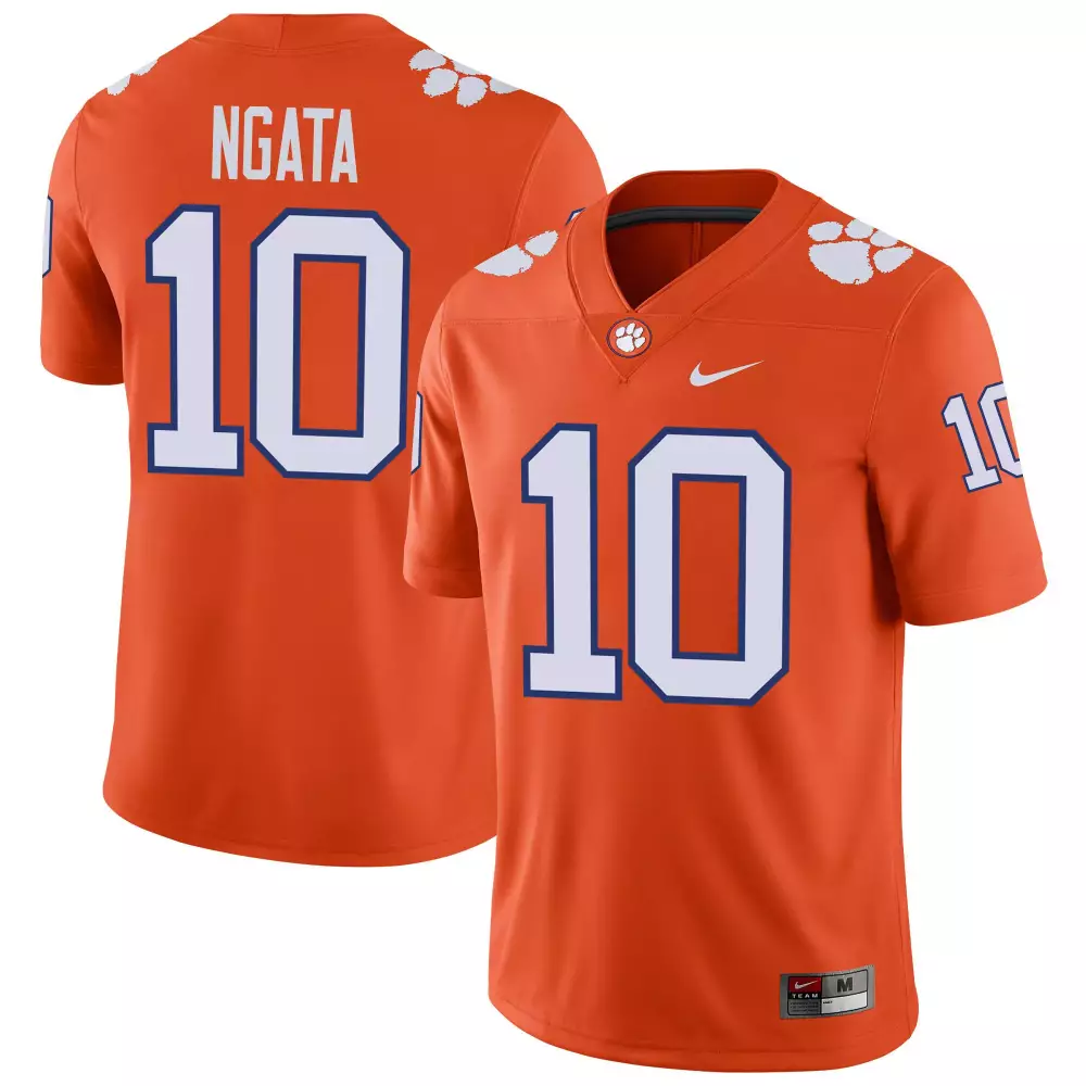 joseph ngata orange mens clemson tigers black limited orange jersey all stitched