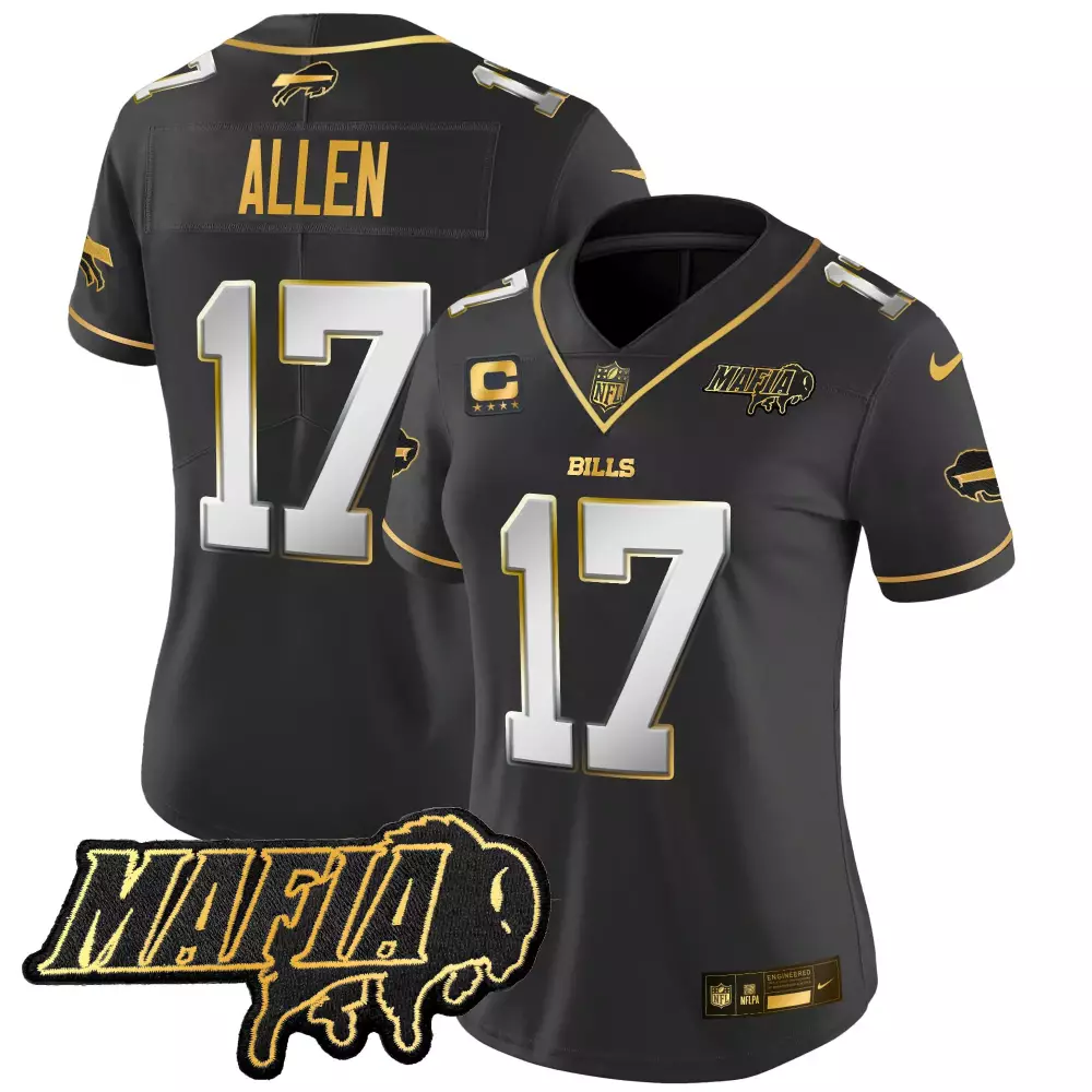 josh allen black limited mens buffalo bills oj simpson patch gold vapor limited jersey all stitched