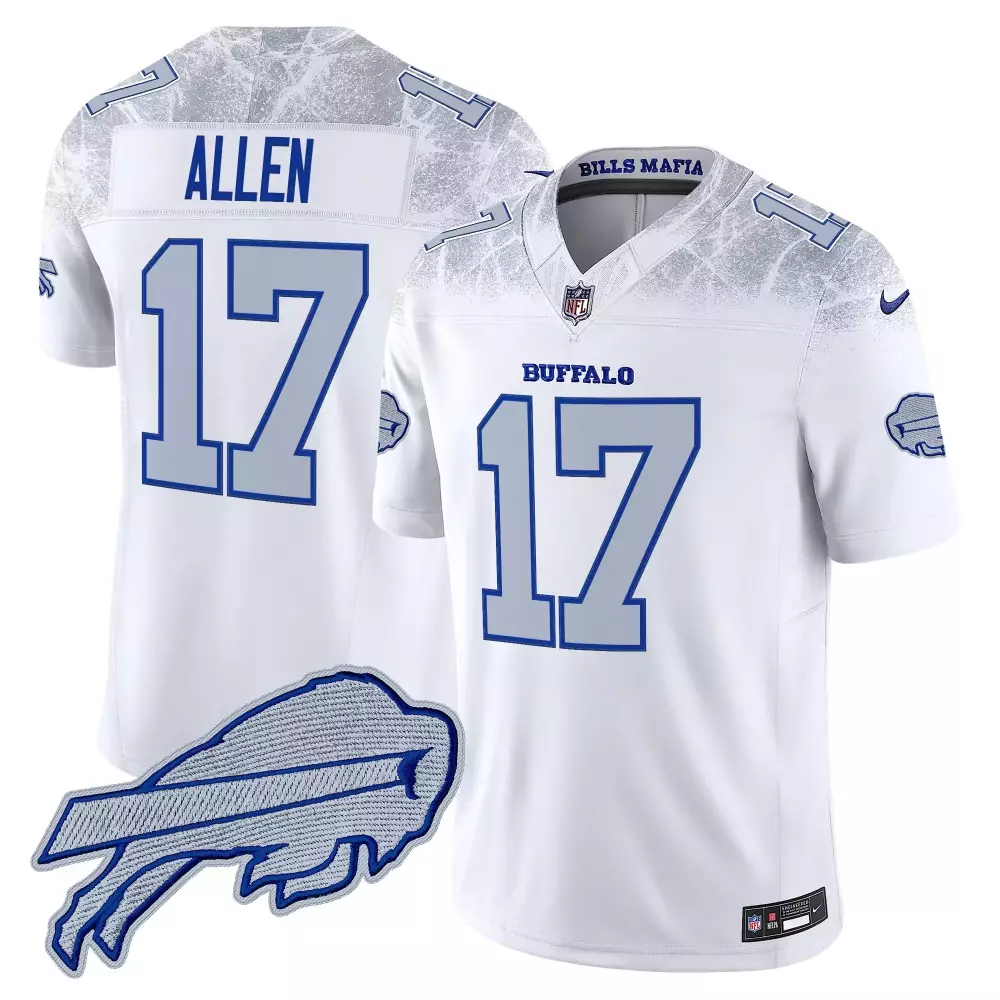 josh allen men buffalo bills 2024 salute to service vapor limited jersey arctic camo all stitched