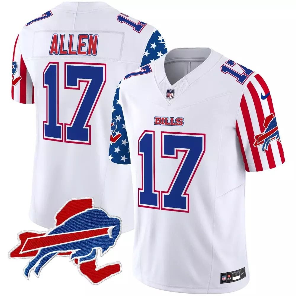 josh allen white mens buffalo bills 60th anniversary patch vapor limited jersey all stitched