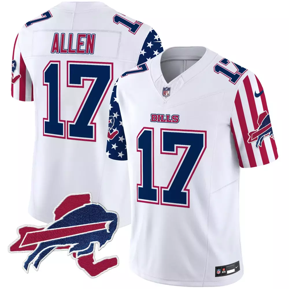 josh allen white mens buffalo bills 60th anniversary patch vapor limited jersey all stitched