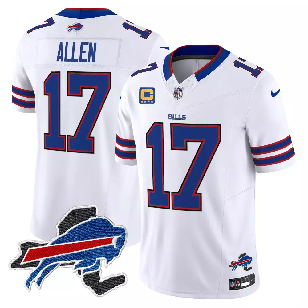 josh allen white mens buffalo bills new york patch vapor limited jersey v2 all stitched