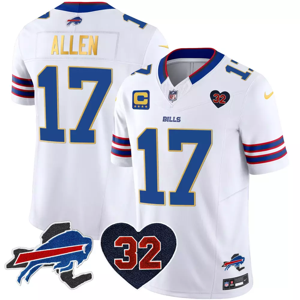 josh allen white mens buffalo bills new york patch vapor limited jersey v2 all stitched