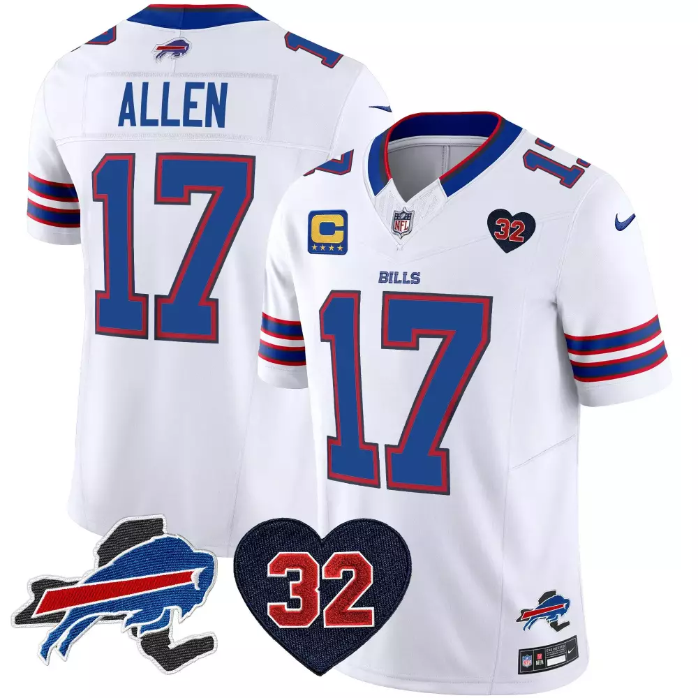 josh allen white mens buffalo bills new york patch vapor limited jersey v2 all stitched