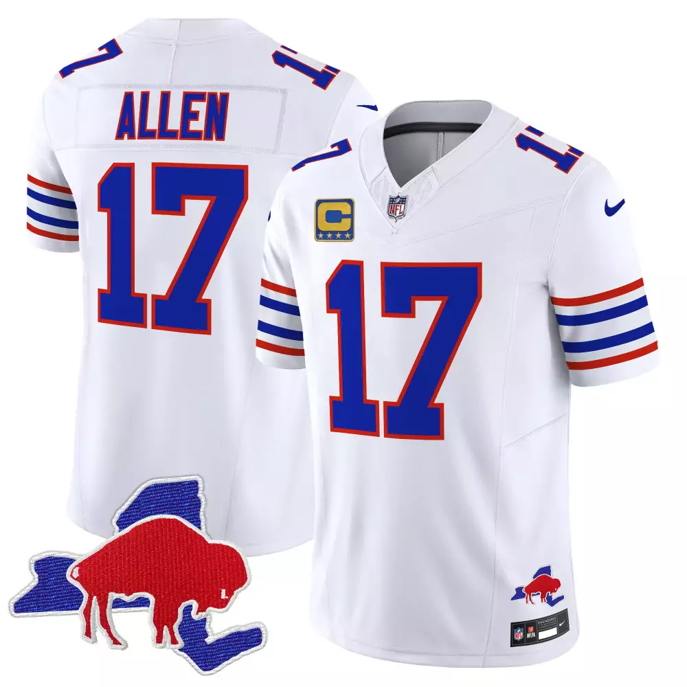 josh allen white mens buffalo bills new york patch vapor limited jersey v2 all stitched