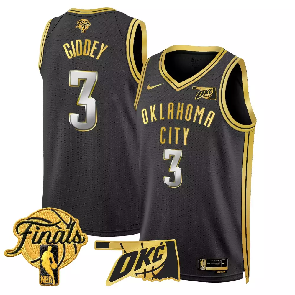 josh giddey association mens oklahoma city thunder 2025 finals swingman jersey all stitched