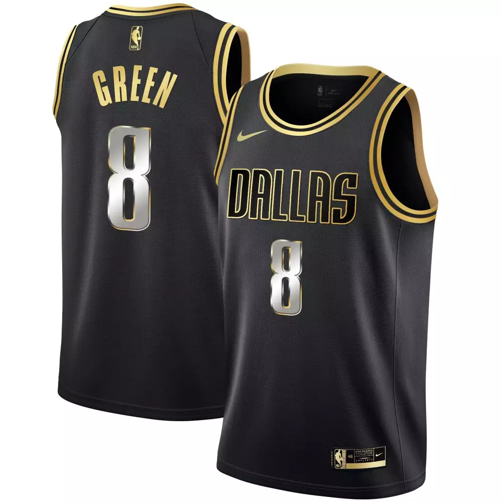 josh green black limited mens dallas mavericks black limited black gold jersey all stitched