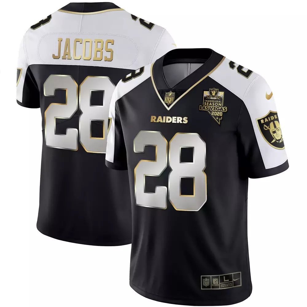 Josh Jacobs Alternate Limited Men's Las Vegas Raiders Vapor Gold Jersey | All Stitched | Fan Gear for Game Day | For Men, Women & Youth