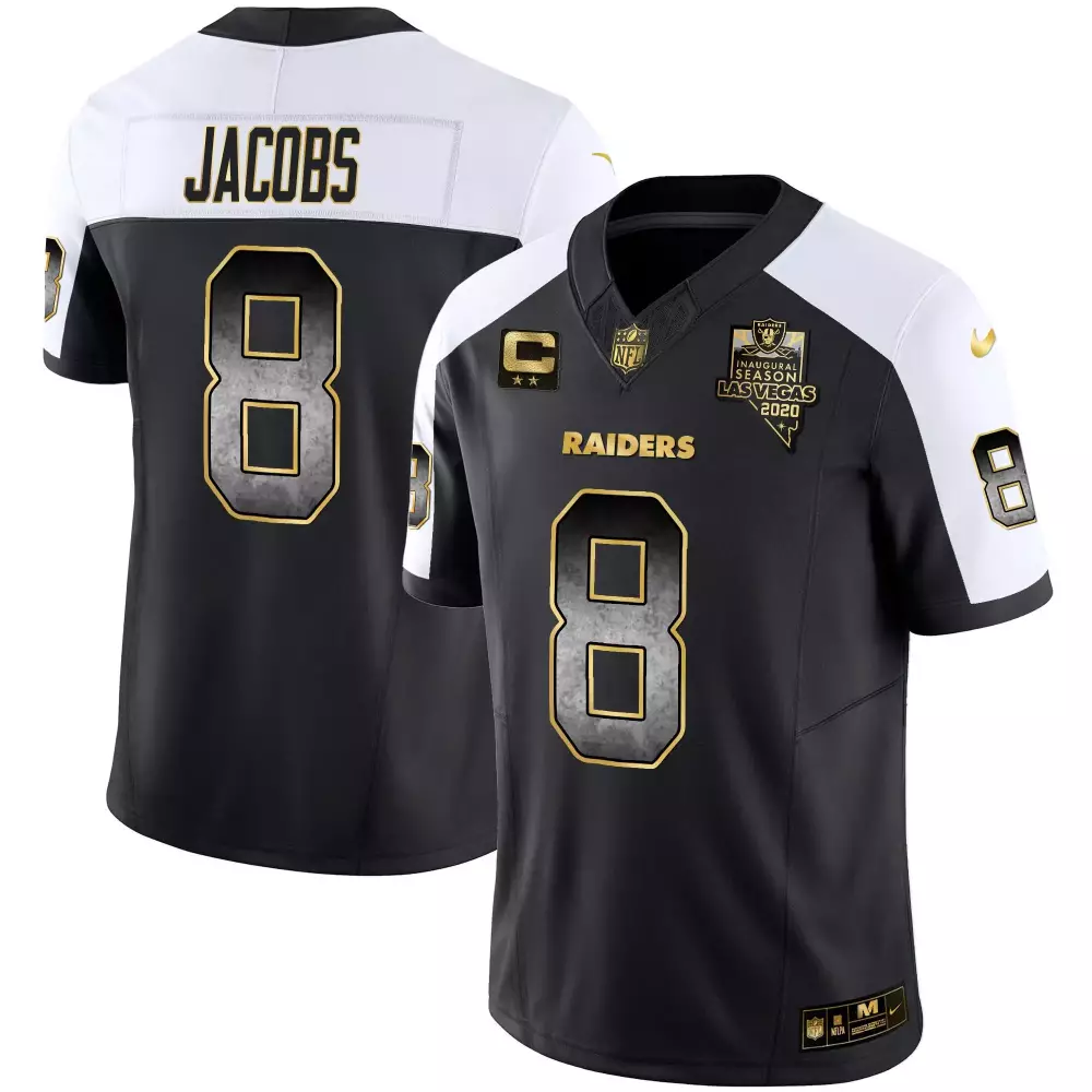 Josh Jacobs Alternate Men's Las Vegas Raiders John Madden Honoring Nevada Silver State Patch Vapor Jersey | All Stitched | Fan Gear | For Men, Women & Youth