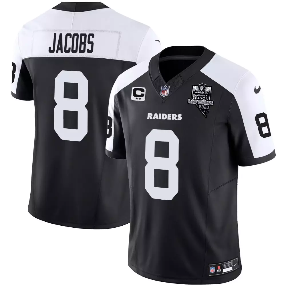 Josh Jacobs Alternate Men's Las Vegas Raiders John Madden Honoring Nevada Silver State Patch Vapor Jersey | All Stitched | Fan Gear | For Men, Women & Youth