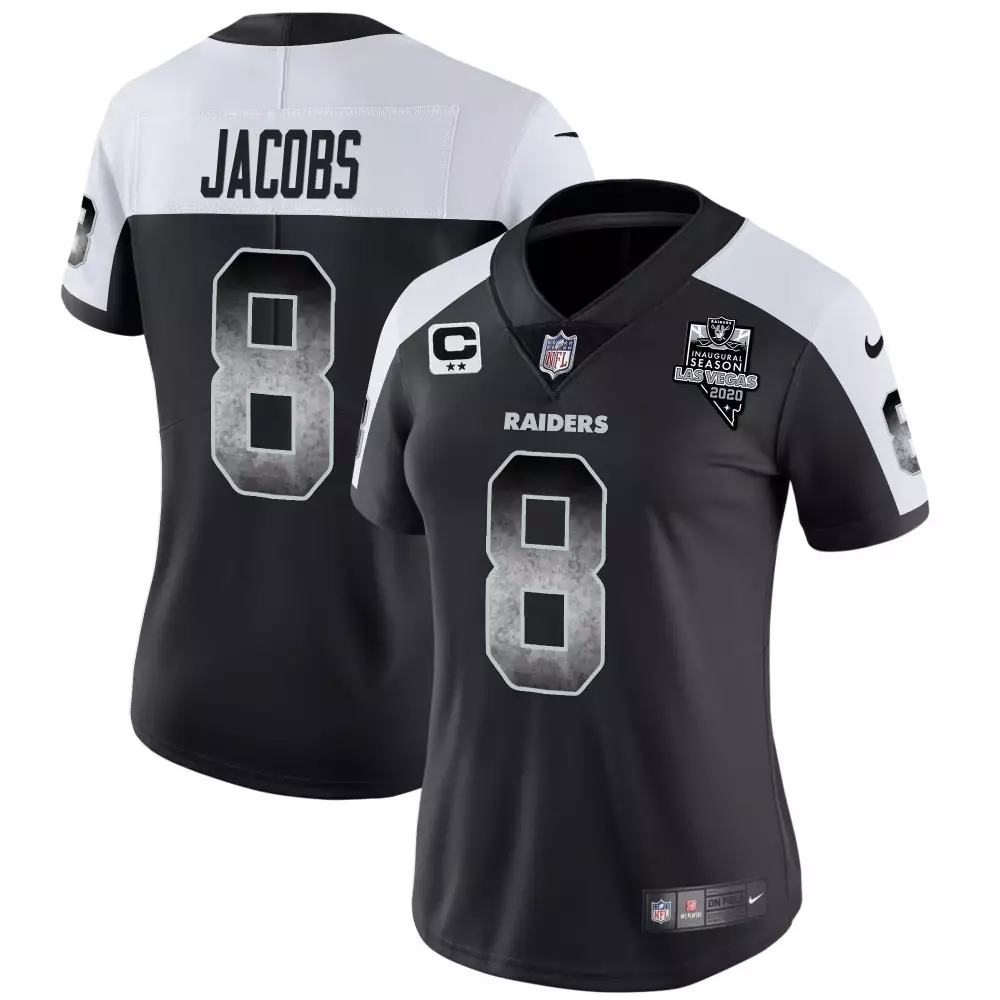Josh Jacobs Alternate Men's Las Vegas Raiders John Madden Honoring Nevada Silver State Patch Vapor Jersey | All Stitched | Fan Gear | For Men, Women & Youth
