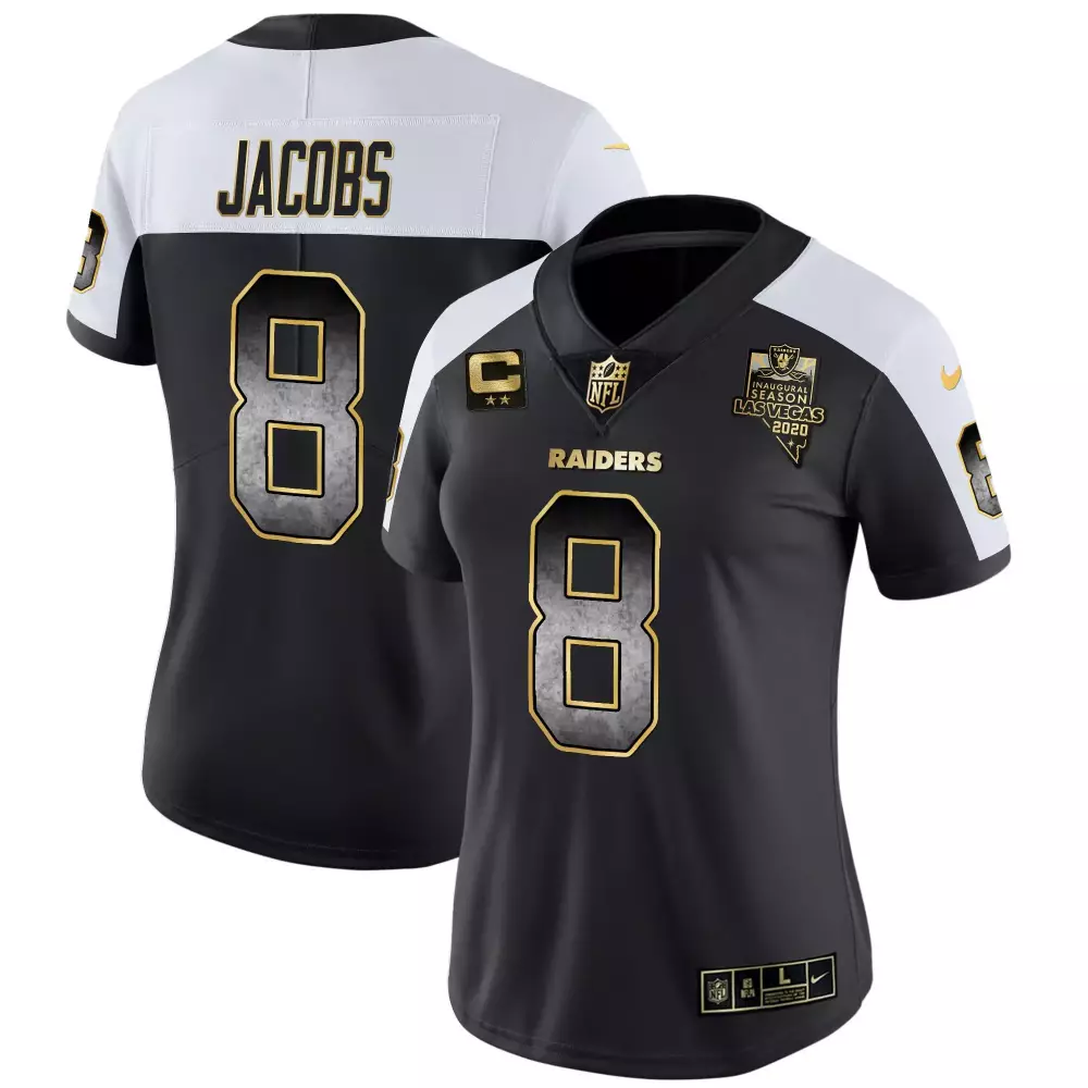 Josh Jacobs Alternate Men's Las Vegas Raiders John Madden Honoring Nevada Silver State Patch Vapor Jersey | All Stitched | Fan Gear | For Men, Women & Youth