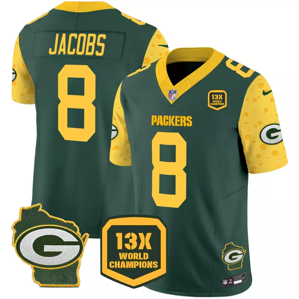 Josh Jacobs Green Bay Packers Cheese Vapor Limited Jersey | Gold Style | Perfect Fan Gear for Men, Women & Youth
