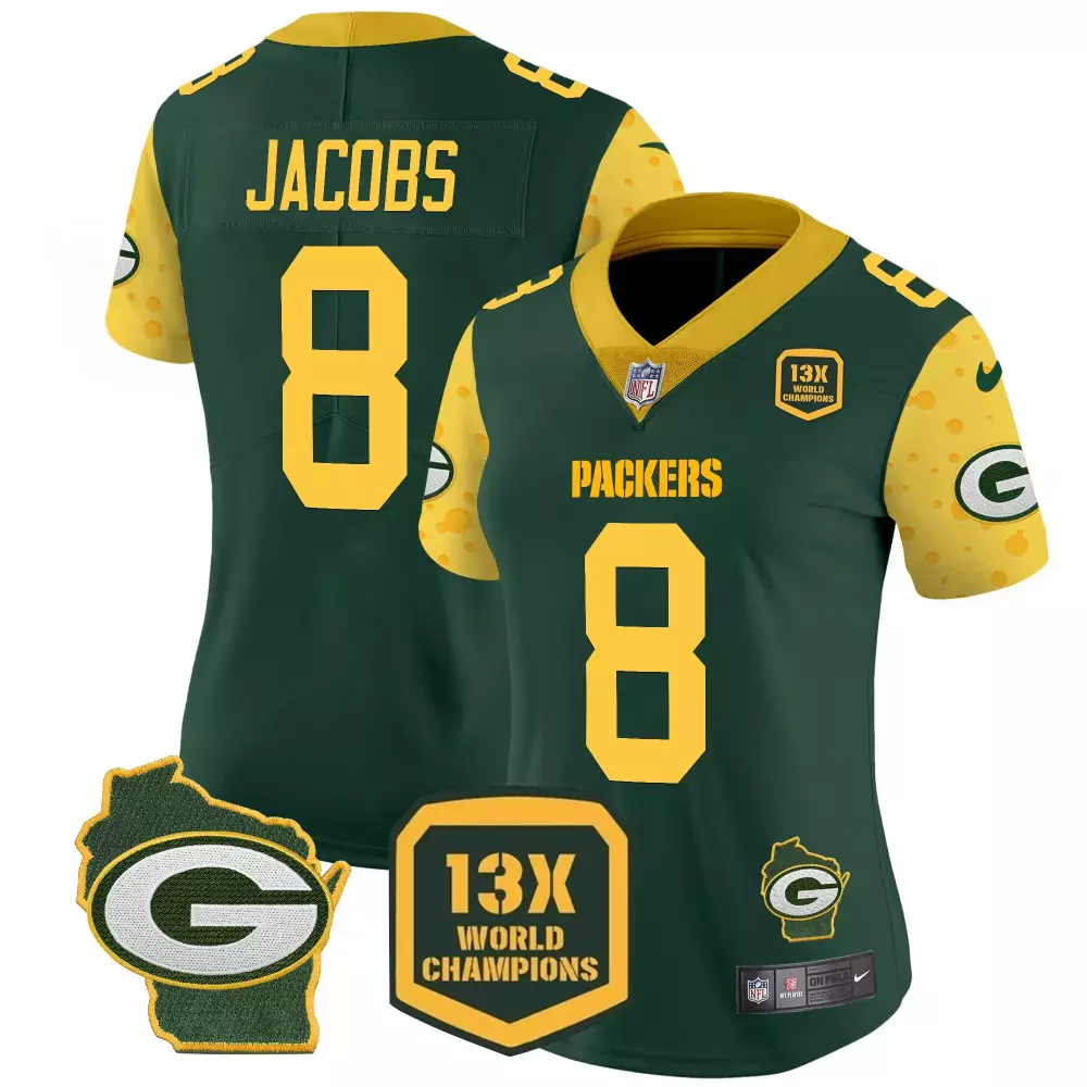 Josh Jacobs Green Bay Packers Cheese Vapor Limited Jersey | Gold Style | Perfect Fan Gear for Men, Women & Youth