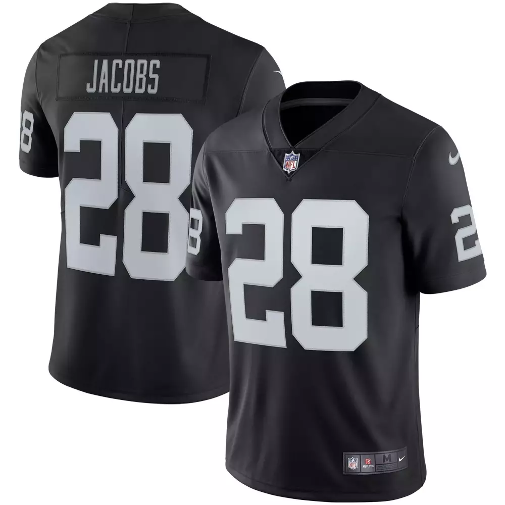 josh jacobs inverted womens las vegas raiders nevada home patch vapor jersey all stitched
