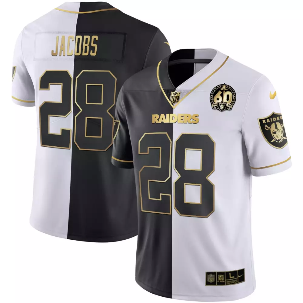 josh jacobs silver mens las vegas raiders 2023 nevada silver state patch vapor jersey all stitched 1
