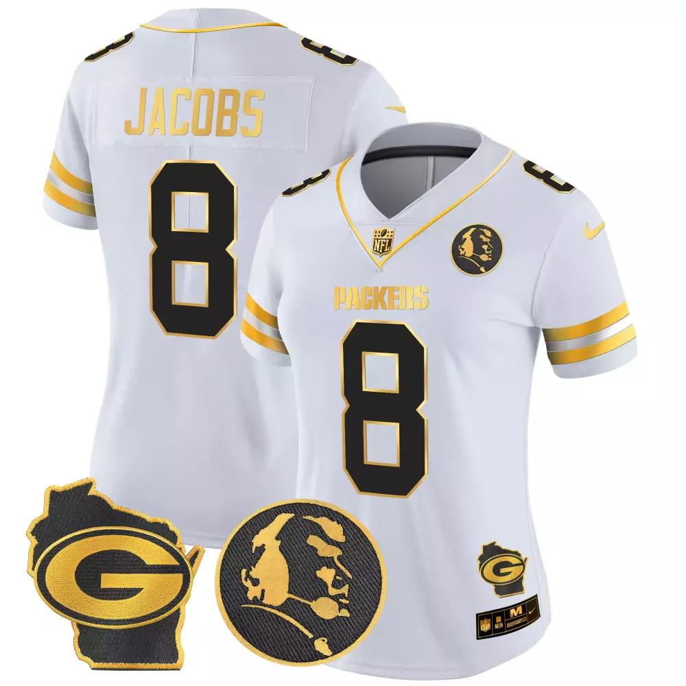 Josh Jacobs Green Bay Packers John Madden Home Patch Vapor Limited Jersey | Green Alternate Style | For Men, Women & Youth