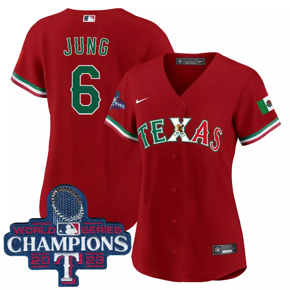 josh jung red womens texas rangers 2024 jackie robinson patch vapor premier limited jersey all stitched